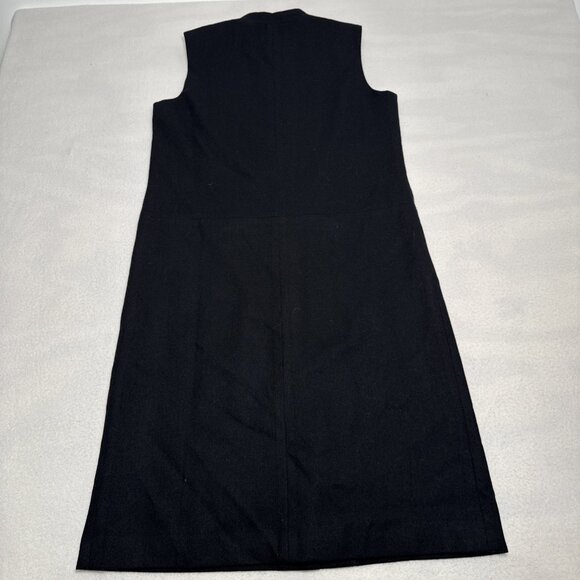 Harve Benard Vintage 98% Wool Black Sleeveless Knee Length Career Dress Size 6 - Picture 7 of 9